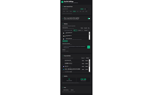 ZenTab - Memory Saver :: The most beautiful, transparent, and delightful tab suspender for Chrome. Zero config, zero tracking, visual memory savings.