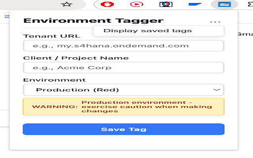 Environment Tagger :: Visual indicators for web environments - distinguish between production, test, and development sites with colored favicon overlays