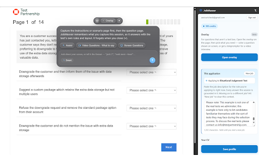 JobMaxxer :: Craft strong, profile-grounded answers to job-application questions, inline.