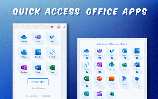 Quick Access Office Apps :: Quick access to Office.com applications