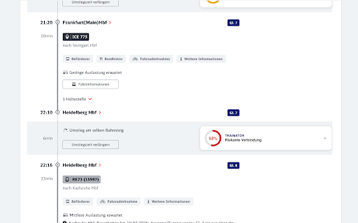 Trainator :: Trainator data overlay for DB Navigator