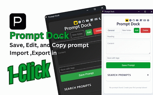 Prompt Dock :: Save and organize your AI prompts