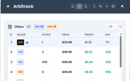 Arbitrack :: Send Amazon products to your Arbitrack Lead Bank and track price targets — right from the product page.