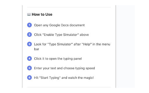 Version History Generator: Google Docs Auto Type :: Simulate realistic typing in Google Docs