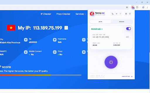 FProxy Extensions :: Quản lý Proxy chuyên nghiệp với bảo vệ WebRTC và xác thực qua Whitelist IP từ FProxy.me.