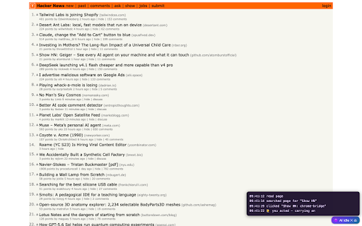 Chrome Bridge :: AI browser automation via a local server: your agent drives your real logged-in Chrome — you watch and can veto any tab.