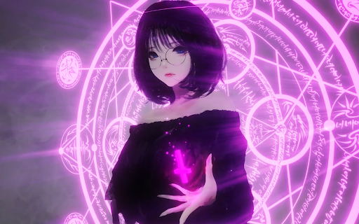 Anime Sorceress Girl Live Wallpaper - New Tab Theme :: Transform your new tab with stunning Anime Sorceress Girl live HD wallpapers that bring magic and charm to your browsing experi...
