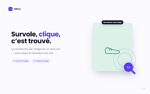 Alibuy — Recherche image AliExpress :: Clic droit sur n'importe quelle image et trouve le produit AliExpress correspondant.