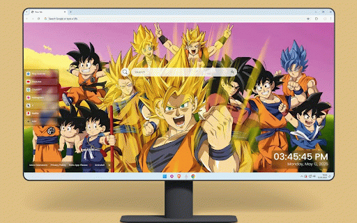 Dragon Ball Evolution Live Wallpaper :: Goku's evolution from child to Super Saiyan forms with multiple transformations against colorful backdrop.
