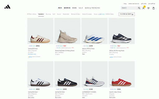 Degen Cost :: Convert product prices to Solana (SOL) equivalents on shopping websites