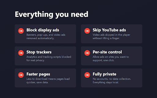 AdBlock Guard :: Block ads, trackers, and pop-ups. Faster, cleaner, private browsing.