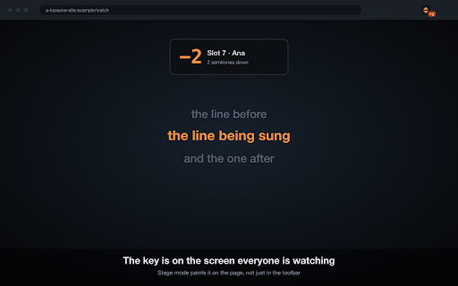 Semitone — karaoke key control :: Change the key of any karaoke track, live. Transpose up or down by semitones on YouTube, Smule or a local file.