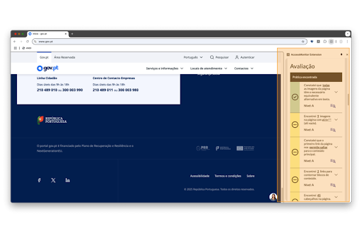 AccessMonitor Extension :: Accessibility Evaluation using AccessMonitor