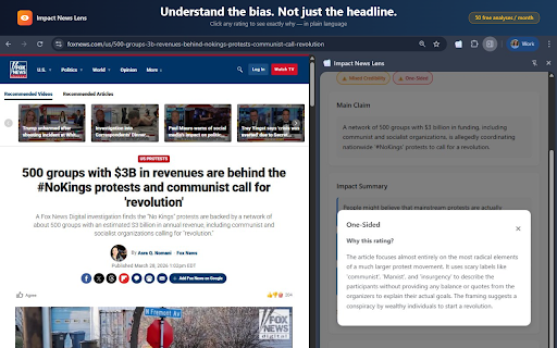 News Bias & Credibility Detector - Impact News Lens :: Detect news bias & credibility instantly. Spot missing context, hidden agendas & one-sided reporting. Free & privacy-first.