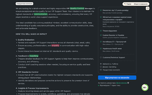Trackr: Job Tracker with CV Match :: Save jobs from 9 popular boards in one click, see how your CV matches each role, and draft cover letters.