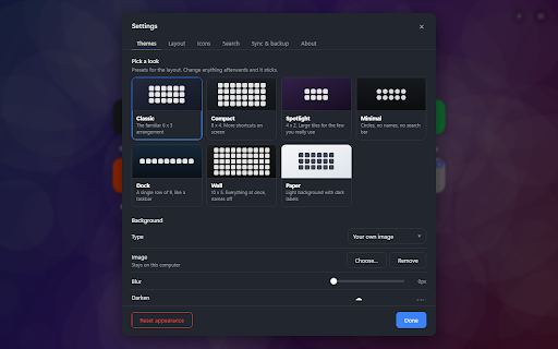 IzzI Speed Dial :: A speed dial new tab. Your own icons, folders and pages, stored on your machine. No tracking, no CDN, no affiliate links.