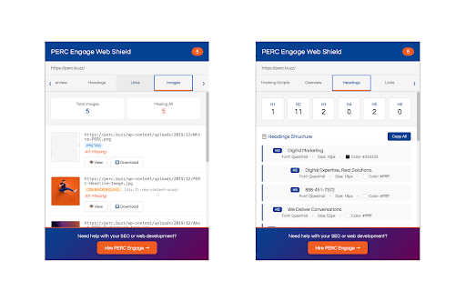 PERC Engage Web Shield :: Track, analyze, and block tracking scripts on web pages