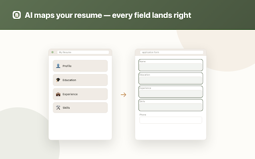 SmartCV — AI Resume Autofill for Job Applications :: Autofill job applications with your AI-generated resume. Track every submission, take notes, and never lose a lead again.