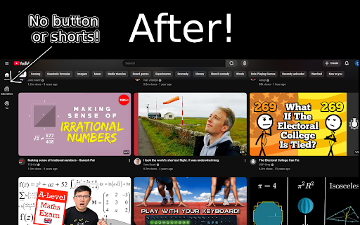 YT Shorts Remover :: YT Shorts Remover helps you take back control of YouTube by removing Shorts across the site.
Features:
• Hide Shorts sections from…