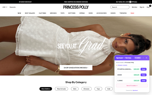 Spotsavr — Automatic Coupons & Verified Promo Codes :: Automatically find and apply verified discount codes at checkout. Save money effortlessly on your favourite online stores.