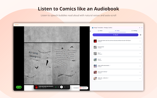 Image Translator - Manga, Comics :: Quickly translate images, comics, manga, manhwa, and webtoons into multiple languages with AI.