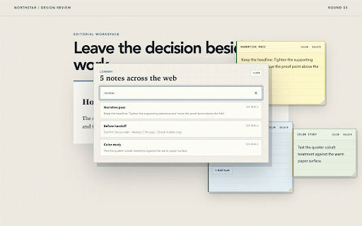 Sticky Notes² - Smart Web Annotations :: Pin private local notes to websites with focused templates, cross-site search, themes, and local export.