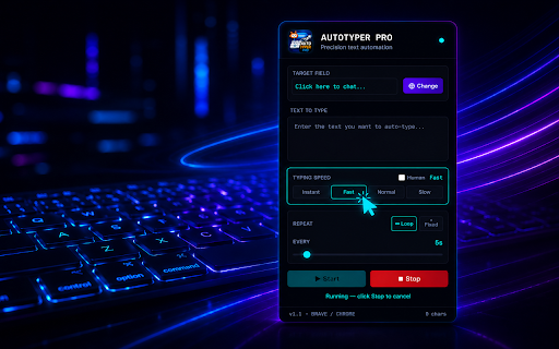 AutoTyper Pro :: Automatically type text into any field with full control