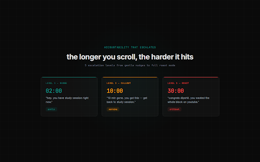 lock in — focus tracker :: Track browsing during focus blocks. Get called out when you're slacking.