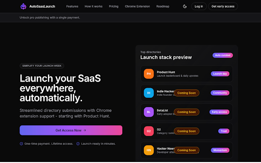 AutoSaaSLaunch - Automated Directory Submissions :: Launch your SaaS everywhere, automatically.