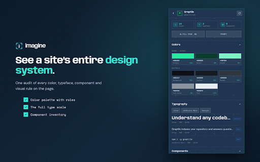 Imagine :: Pick any element on a page and generate a structured imagine.md spec for any AI to rebuild it.