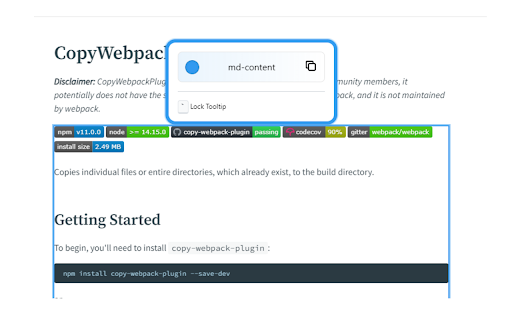 Tilda :: Highlight DOM attributes, and copy their attribute path