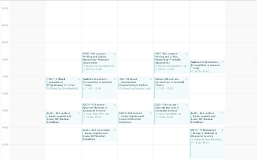 RegPlus :: Enhance USC WebReg with RateMyProfessors ratings, student reviews, course search, and ICS calendar export.