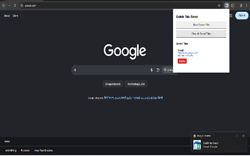 Quick Tab Saver :: Save the current tab into a simple local reading list.