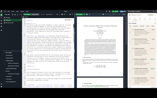 Overleaf Assistant :: AI writing assistant: concept extraction, smart insertion, style learning, image-to-formula