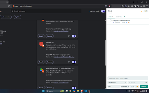 TaskFlow :: Clean, smart task manager. Master your to-do list with projects, sub-tasks, priority flags, dark mode, and notifications.