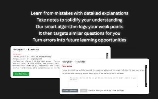 FlashySurf - Study without ever Studying :: Study without ever Studying | Flashysurf v2.0 is an advanced study tool where anyone can learn passively via web browsing flashcards