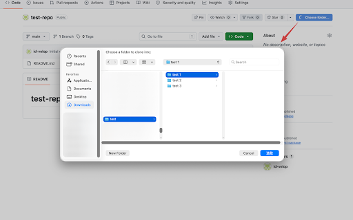 Quick Clone :: One-click git clone on GitHub, GitLab, and more. No terminal needed.