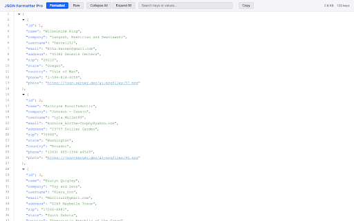 JSON Formatter Pro :: Auto-detect and format JSON in the browser with syntax highlighting, collapsible trees, search, and themes.