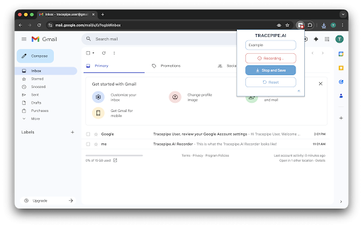 Tracepipe.AI Recorder :: Records user interaction telemetry and saves as JSONL.