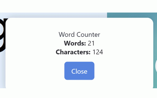 Word & Character Counter by Ludin :: Count words and characters from selected text or the entire page.