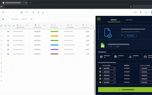 Upload Wizard for Smartsheet — by OmniFlow Digital :: Import Excel or CSV into Smartsheet as new rows. Map your headers to any column. Creates rows only, never overwrites.