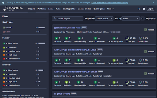 SonarQube Dark Mode :: Enables the dark theme already shipped in SonarQube's own stylesheet, on the self-hosted instances you name.
