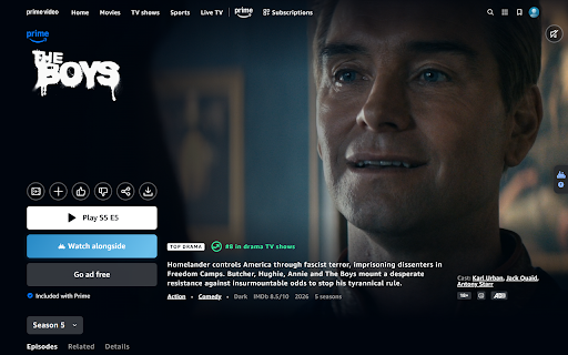 alongside :: Watch together on alongside — synced playback, voice, and chat with your couch.