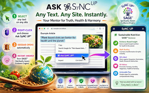 SAGE Sidebar Guide :: Welcome to SAGE Sidebar Guide — your companion on a global quest to heal our planet with our spoon.
SAGE (Spiritually Aware…