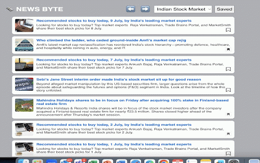 NEWS BYTE :: Get top news headlines in 60-words, filter by category & save for future view.
