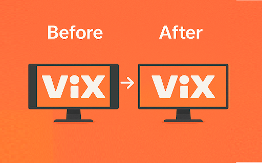 ViX UltraWide: custom fullscreen ratios :: Go fullscreen on your ultrawide monitor. Fit the video to 21:9, 32:9, or custom ratio. Supports ViX platform.
