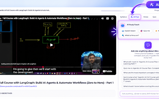 LearnAnythingAI :: Transform any YouTube tutorial into a structured AI-powered classroom with modules, lessons, quizzes, and assignments.