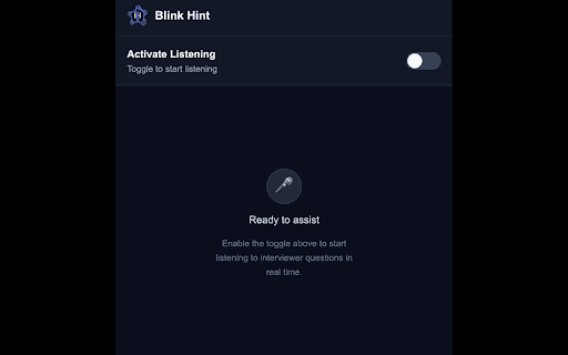 Blink Hint - Think faster, speak smarter :: AI-powered communication support for virtual meetings and interviews.
