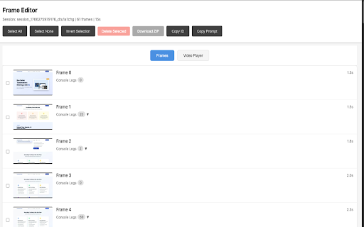 ChromeDebug MCP Assistant :: Record what your browser did - frames, clicks and console logs - for your AI assistant via MCP. 25 free recordings, optional PRO.