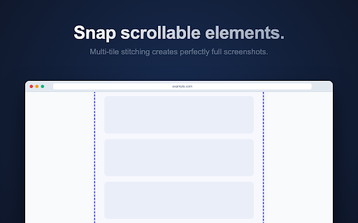 Element Snapper :: Capture pixel-perfect screenshots of elements, viewport, or full pages with clipboard support and delayed capture